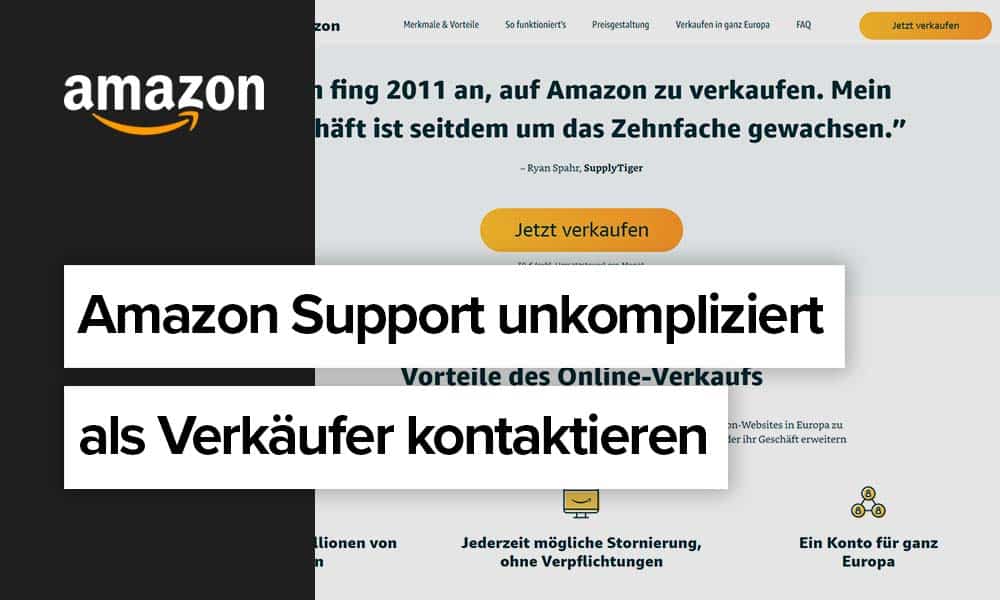 Amazon Support unkompliziert als Verkäufer kontaktieren