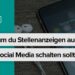 Titelbild Blogbeitrag Stellenanzeigen auf Social Media schalten